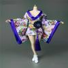 Fremego 1/6 Scale Female Clothes, Japanese Kimono Bathrobe Dress Costume Clothing for 12inch PH TBL JO Action Figure Body (H-Short Version) view 1