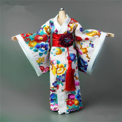 1/6 Scale Female Clothes, Japanese Kimono Bathrobe Dress Costume Clothing for 12inch PH TBL JO Action Figure Body (B-Long Version)