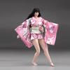 Fremego 1/6 Scale Female Clothes, Japanese Kimono Bathrobe Dress Costume Clothing for 12inch PH TBL JO Action Figure Body (E-Short Version) view 2