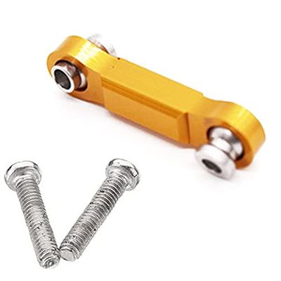 BAIJAC Servo Rudder Rod Metal Upgrade Rc Car Parts for Wltoys A959-B A969 A979 (Color : Yellow)