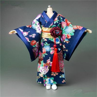 1/6 Scale Female Clothes, Japanese Kimono Bathrobe Dress Costume Clothing for 12inch PH TBL JO Action Figure Body (F-Long Version)