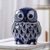 Set of 3 Money Banks Blue and White Ceramic Piggy Bank Creative Fun Cute Coin Counter Jar Large Capacity Great Toy Gift view 4
