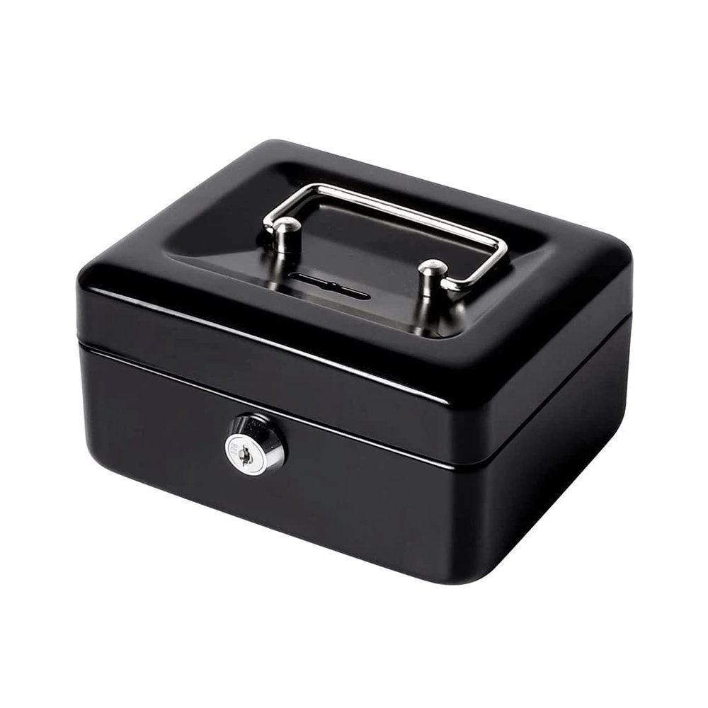 GHQYP Money Banks New Metal Piggy Bank with Lock Small Classic Coin Can Birthday Party Gift Money Box
