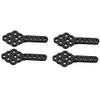 4Pcs CNC Metal Shock Absorber Mount Adjust Height Angle Stand for RC Crawler Car Axial SCX10 90046 D90 D110 ( Color : Black ) view 1