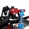 4Pcs CNC Metal Shock Absorber Mount Adjust Height Angle Stand for RC Crawler Car Axial SCX10 90046 D90 D110 ( Color : Black ) view 2