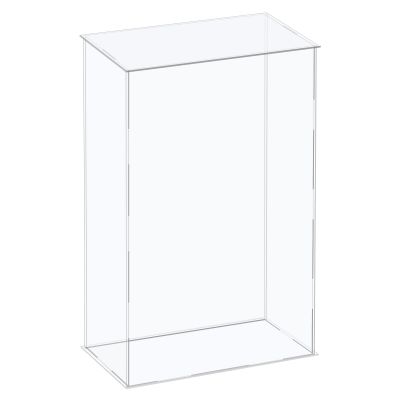 MECCANIXITY Acrylic Display Case Plastic Box Cube Storage Box Clear Assemble Showcase 6.3x4.3x16.1 Inch for Collectibles