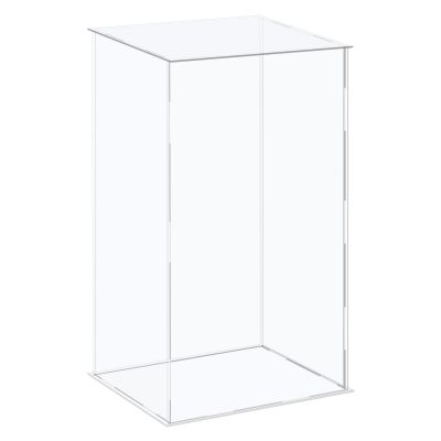 MECCANIXITY Acrylic Display Case Plastic Box Cube Storage Box Clear Assemble Showcase 10.2x8.3x14.1 Inch for Collectibles