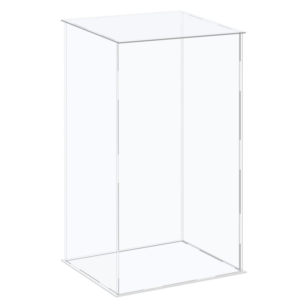 MECCANIXITY Acrylic Display Case Plastic Box Cube Storage Box Clear Assemble Showcase 10.2x8.3x14.1 Inch for Collectibles