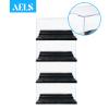 AELS 3-Level Acrylic Display Case Set, Dustproof Showcase for Collection, Clear, Removable (Black - 4 Packs) view 4