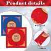 2 Pcs Mahjong Mat Mahjong Table Cover Non-Slip Noise Reduction Gaming Mat for Poker Board Tile Games Dominoes Party Festival Reunion 30.7 x 30.7 Inches(Blue, Red) view 3
