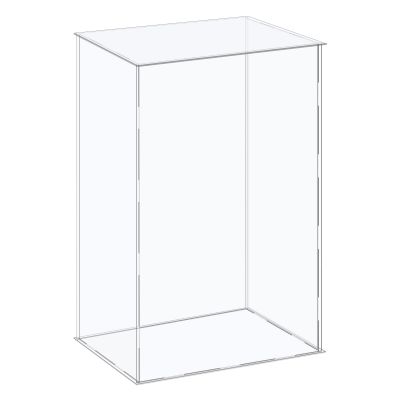 MECCANIXITY Acrylic Display Case Plastic Box Cube Storage Box Clear Assemble Showcase 14.1x10.2x16.1 Inch for Collectibles