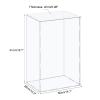 MECCANIXITY Acrylic Display Case Plastic Box Cube Storage Box Clear Assemble Showcase 14.1x10.2x16.1 Inch for Collectibles view 2