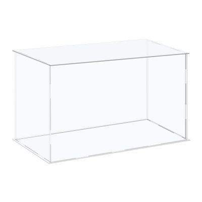 MECCANIXITY Acrylic Display Case Plastic Box Cube Storage Box Clear Assemble Showcase 16.1x8.3x10.2 Inch for Collectibles