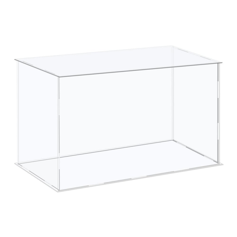 MECCANIXITY Acrylic Display Case Plastic Box Cube Storage Box Clear Assemble Showcase 16.1x8.3x10.2 Inch for Collectibles