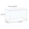 MECCANIXITY Acrylic Display Case Plastic Box Cube Storage Box Clear Assemble Showcase 16.1x8.3x10.2 Inch for Collectibles view 2