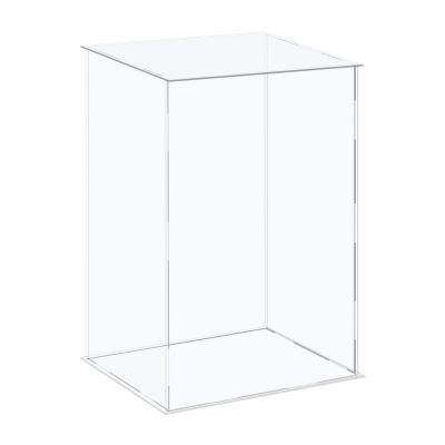 MECCANIXITY Acrylic Display Case Plastic Box Cube Storage Box Clear Assemble Showcase 10.2x8.3x12.2 Inch for Collectibles