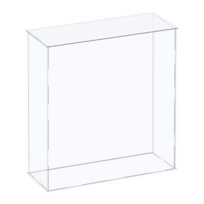 MECCANIXITY Acrylic Display Case Plastic Box Cube Storage Box Clear Assemble Showcase 12.2x4.3x14.1 Inch for Collectibles