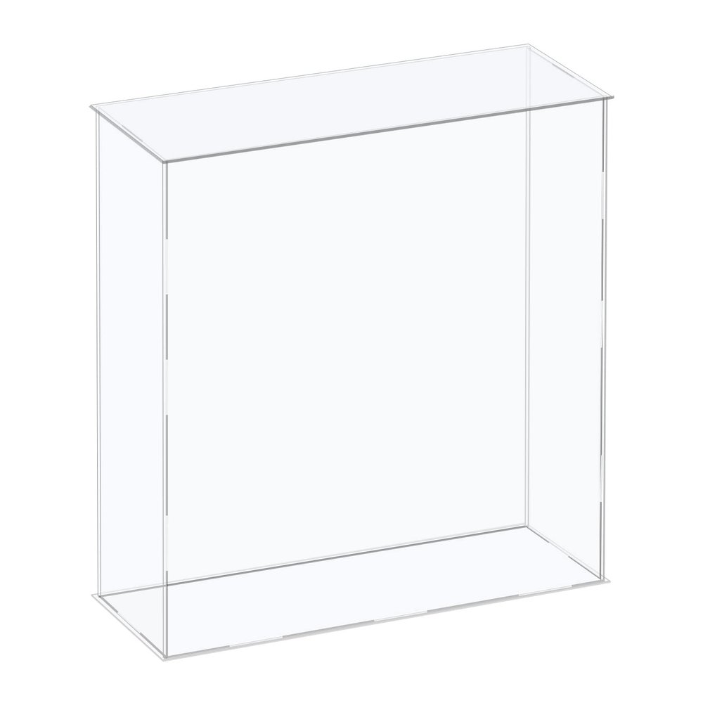 MECCANIXITY Acrylic Display Case Plastic Box Cube Storage Box Clear Assemble Showcase 12.2x4.3x14.1 Inch for Collectibles