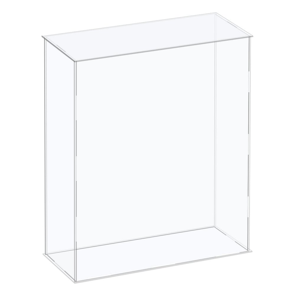 MECCANIXITY Acrylic Display Case Plastic Box Cube Storage Box Clear Assemble Showcase 10.2x4.3x16.1 Inch for Collectibles