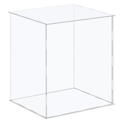 MECCANIXITY Acrylic Display Case Plastic Box Cube Storage Box Clear Assemble Showcase 12.2x12.2x16.1 Inch for Collectibles