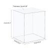 MECCANIXITY Acrylic Display Case Plastic Box Cube Storage Box Clear Assemble Showcase 12.2x12.2x16.1 Inch for Collectibles view 2