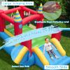 GLACER Inflatable Bounce House, 2-in-1 Kids Inflatable Castle w/Large Jumping Area, Slide, Carrying Bag, Repair Kit, Stakes, Indoor Outdoor Jumping Bouncer for Lawn, Yard, Park (with 550W Air Blower) view 4