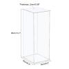 MECCANIXITY Acrylic Display Case Plastic Box Cube Storage Box Clear Assemble Showcase 6.3x6.3x14.1 Inch for Collectibles view 2