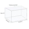 MECCANIXITY Acrylic Display Case Plastic Box Cube Storage Box Clear Assemble Showcase 16.1x16.1x10.2 Inch for Collectibles view 2