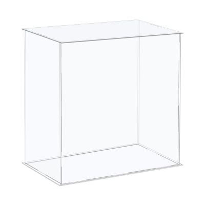 MECCANIXITY Acrylic Display Case Plastic Box Cube Storage Box Clear Assemble Showcase 12.2x6.3x12.2 Inch for Collectibles