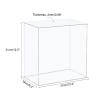 MECCANIXITY Acrylic Display Case Plastic Box Cube Storage Box Clear Assemble Showcase 12.2x6.3x12.2 Inch for Collectibles view 2