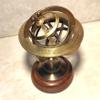 Karv Instruments Antique Brass 6" Decorative Armillary Sphere Globe Astrolabe Zodiac Engraved Celestial Globe Wooden Base view 1