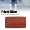 Fidget Toys for Adults, Stress Relief Toys, Fidget Slider Red Sandalwood Stress Relief Engraved Fingertip Fidget Slider Toy for Office (Limited Forward Backward Pushing) view 3