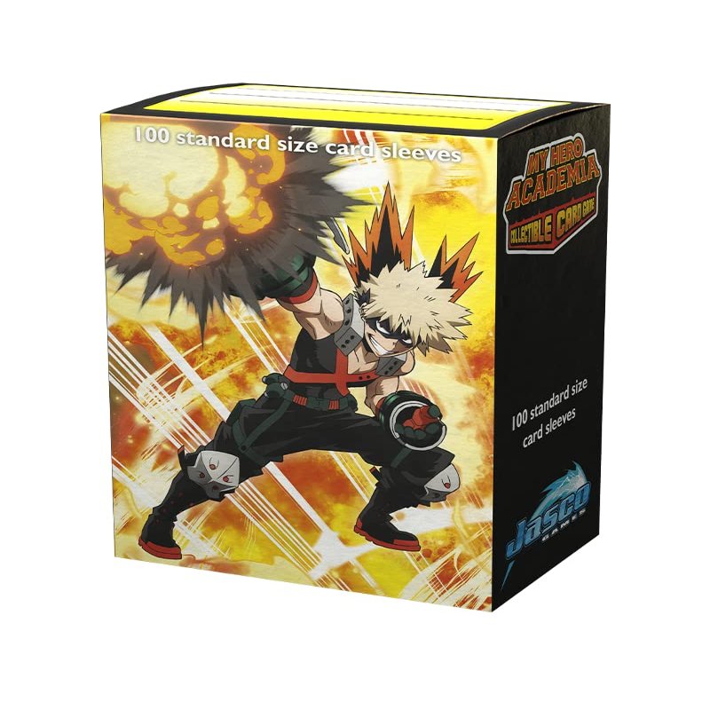 Arcane Tinmen Dragon Shield Sleeves Matte Art: My Hero Academia: Bakugo Explode 100 CT - MTG Card Sleeves are Smooth & Tough - Compatible with Pokemon, MHA CCG & Magic The Gathering Cards (AT-16036)