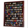 120 Minifigures Display Case Cabinet for Miniatures/Figurines/Mini Figures (Cherry) view 2