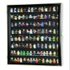 Large 110+ Minifigures Display Case Cabinet for Miniatures / Figurines / Mini Figures (Black) view 1