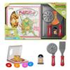 Kids Pizza Toy Set, Pretend Kitchen Play Food, Slice & Serve Toy Pizza with Box, Pie Cutter & Fake Condiments view 1