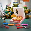 Kids Pizza Toy Set, Pretend Kitchen Play Food, Slice & Serve Toy Pizza with Box, Pie Cutter & Fake Condiments view 4