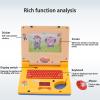 Bnineteenteam Kids Learning Education Toys, Kids Laptop Computer for Ages 3 - Yellow Retractable view 4