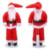 Ceramic Santa, Dollhouse Father Christmas Miniature with Rotatable Joints and Stand Base for 1:12 Scale Decorations view 2