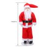Ceramic Santa, Dollhouse Father Christmas Miniature with Rotatable Joints and Stand Base for 1:12 Scale Decorations view 3