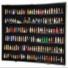 sfDisplay.com,LLC. 180 Minifigures Display Case Cabinet for Miniatures/Figurines/Mini Figures (Walnut) view 1