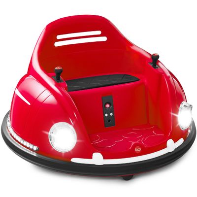 Best Choice Products 6V Electric Kids Ride On Bumpin Bumper Car, 1.5-6 Years Old, Parent Remote Control, 360 Degree Spin, Lights, Sounds - Red