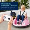 Best Choice Products 6V Electric Kids Ride On Bumpin Bumper Car, 1.5 - 6 Years Old, Parent Remote Control, 360 Degree Spin, Lights, Sounds - Pink view 4