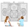 Young N Refined 2 Pack of Giant Coloring Posters of Skull Mandalas collages Folded Version (42x60) view 2