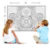 Young N Refined 2 Pack of Giant Coloring Posters of Skull Mandalas collages Folded Version (42x60) view 3
