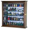 4 Adjustable Shelves Mirror Back Minifigures Display Case Cabinet for Miniatures / Figurines / Mini Figures (Black) view 4