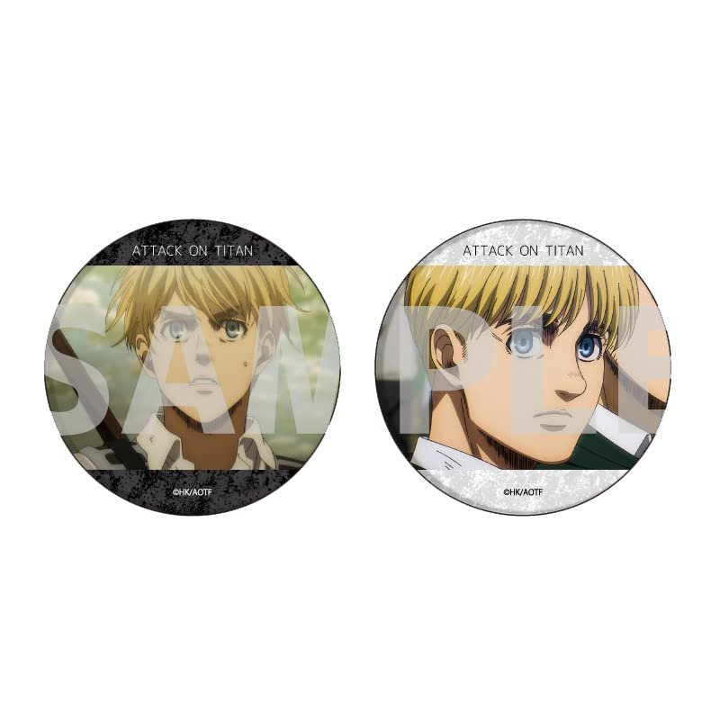 Attack on Titan 08 Aluminum Scene Shooting Vol. 2 Version Tin Badge Set of 2