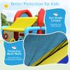 GLACER Inflatable Bounce House, 7-in-1 Kids Bouncer w/Dual Slides, Jumping Area, Football Goal, Basketball Hoop, Ball Pit, Ring-toss & Target Game, Backyard Bouncy Castle (with 480W Air Blower) view 3