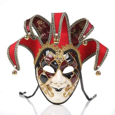 JTLB Halloween Clown Party Mask, Venice Full Face Masks Masquerade Mask,Christmas Halloween Costumes Carnival Anonymous Masks