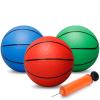 6" Mini Basketball Toy for Mini Pool Balls, Small Basketball for Over The Door Hoop, PVC Beach Balls for Kids Toddler Indoor 3 Pack view 1